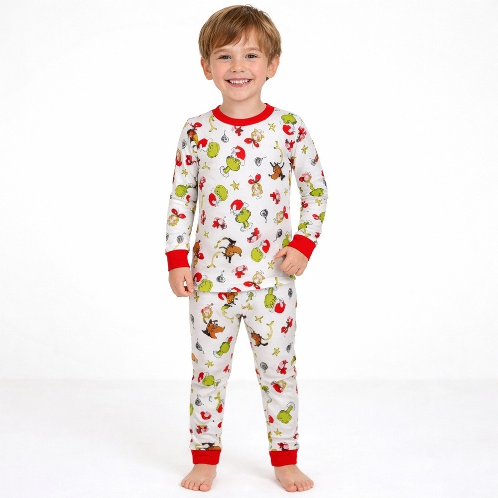 The Grinch Pajama Set Max and Cindy Lou Who Cotton 2 pc‎ Kids Size 10 Carters